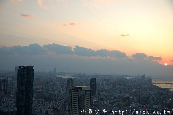 大阪梅田夜景-藍天大廈-空中庭園展望台