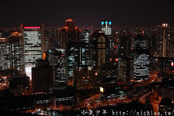 大阪梅田夜景-藍天大廈-空中庭園展望台