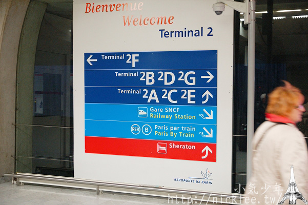 法國-從戴高樂機場搭乘RER-B到巴黎市區