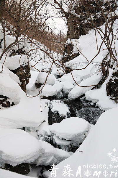 【青森縣】冬天的奧入瀨溪景色