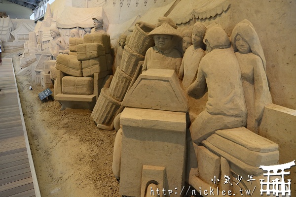 鳥取景點-砂的美術館(沙之美術館)-砂雕藝術的世界旅行