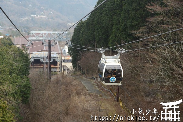 神奈川箱根景點-大涌谷-搭乘箱根空中纜車眺望大涌谷會更壯觀