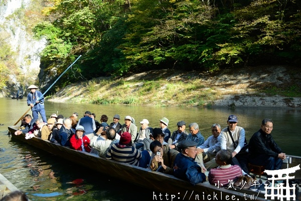 岩手景點-日本百景猊鼻溪遊船-聽船夫高歌一曲