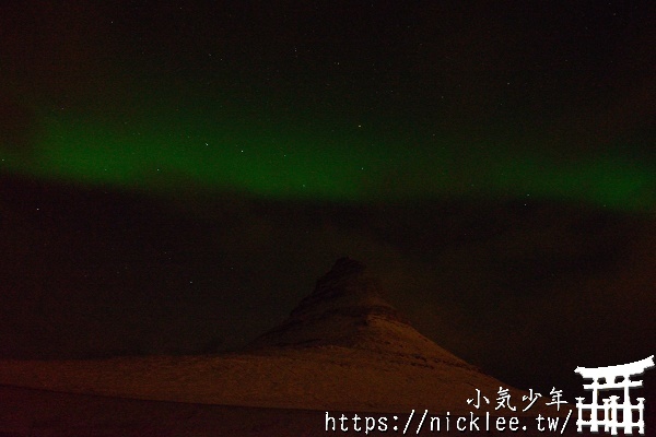 冰島-教堂山極光-第一次看極光Aurora