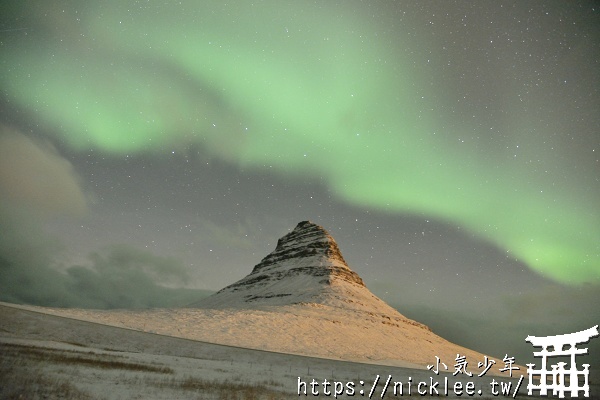 冰島-教堂山極光