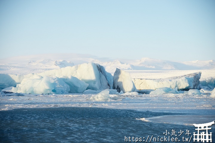 冰島-冬天的大冰河湖之一