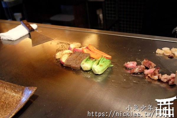 神戶美食-石田屋-比較一下A5等級與A4等級的神戶牛排鐵板燒