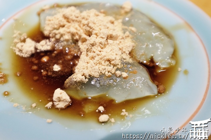 奈良美食-奈良甜點-百年老店天極堂的葛餅