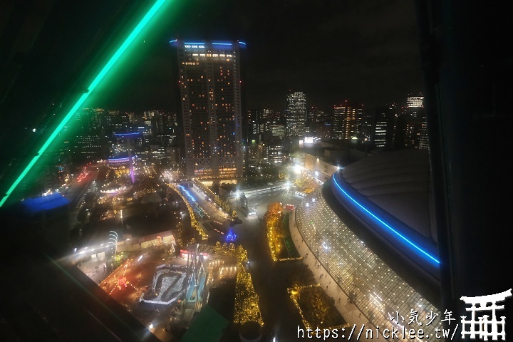 東京夜景-東京巨蛋城點燈