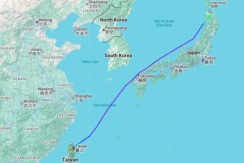 飛行記錄-長榮BR122/BR121-台北直飛青森-空巴A321-200經濟艙