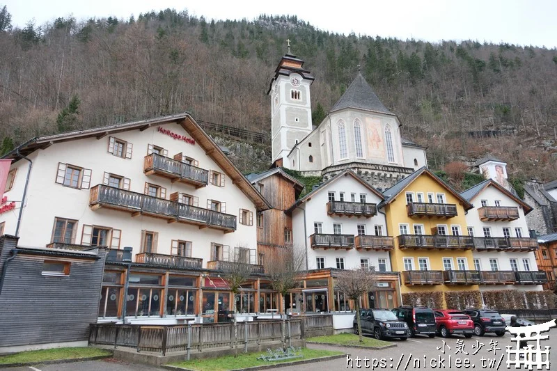 哈修塔特住宿-歷史酒店Heritage Hotel Hallstatt-面湖陽台房型,就在教堂碼頭旁邊