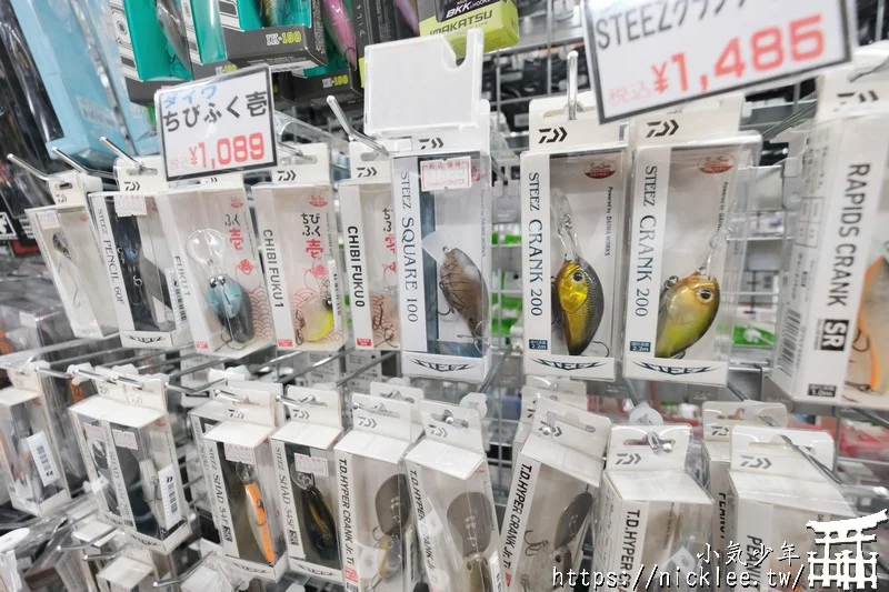 大阪釣具店-FishingMax難波店-難波站2分鐘可到,路亞客必來,特價品是台灣售價6折以下