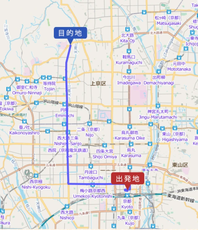 步行京都.乘換案內-好用的線上查詢京都市巴士交通路線工具