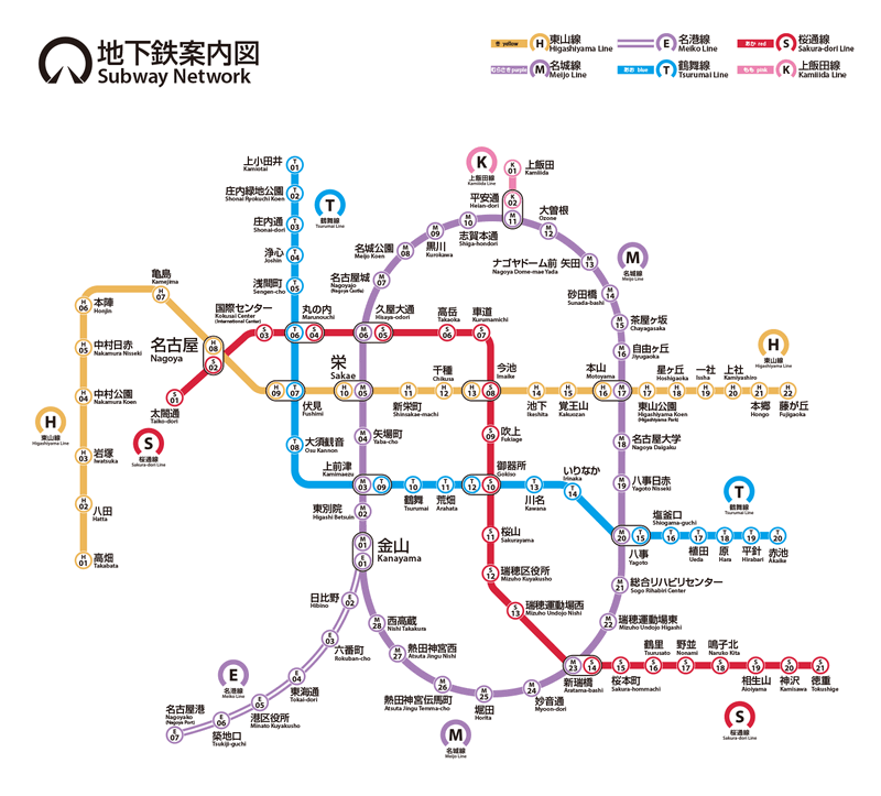 名古屋地鐵介紹-名古屋市內的主要交通工具|路線圖|搭乘方法|車資介紹|推薦景點