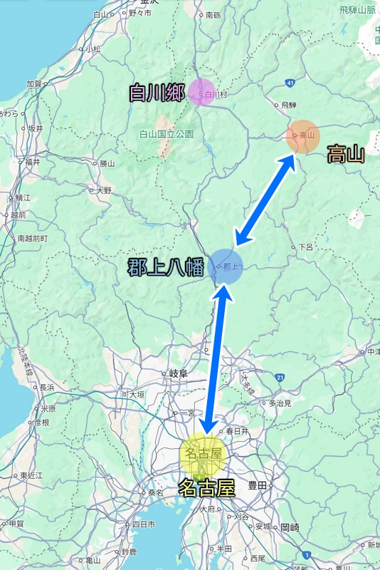 從高山到名古屋-搭乘JR東海巴士