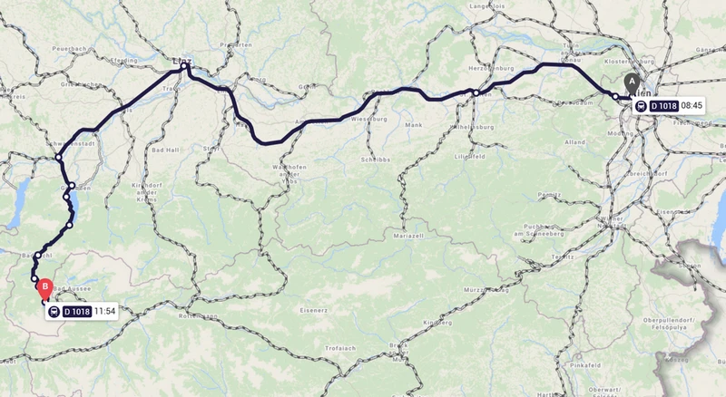 維也納到哈修塔特交通介紹-火車,渡輪,公車-交通路線,時刻表,車資,船資,碼頭,公車站