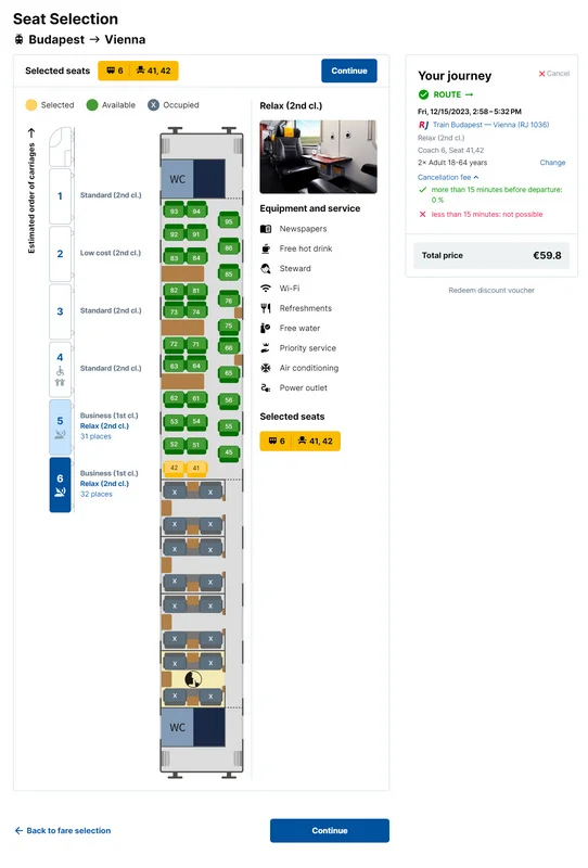 購買Regiojet車票教學-搭乘Regiojet從布達佩斯到維也納-同等級車票只要OBB的35折