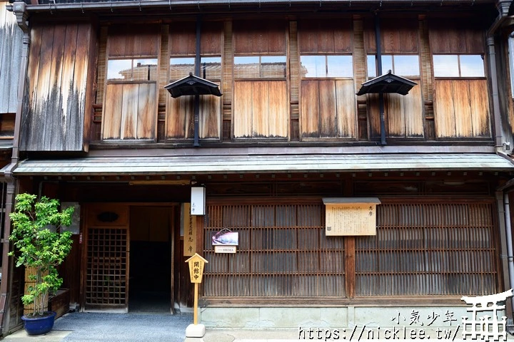 金澤景點-東茶屋街-金澤文化的代表地標