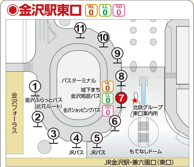 金澤車站介紹|巴士站,IR石川鐵道,新幹線,購物(伴手禮與超市),美食