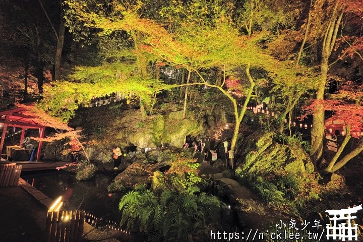 石山寺夜楓-賞楓氣氛不錯,還有手提燈籠提供拍照,重點是遊客不多