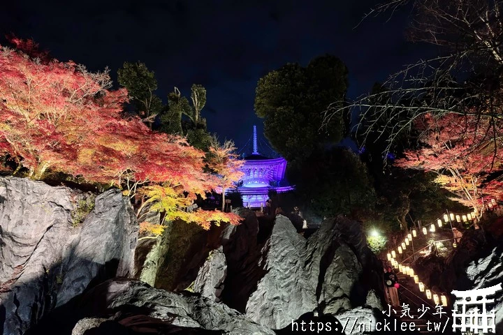 石山寺夜楓-賞楓氣氛不錯,還有手提燈籠提供拍照,重點是遊客不多