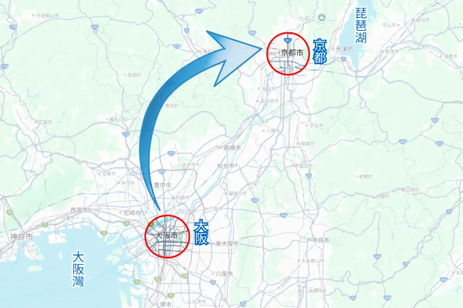 大阪到京都的5個交通工具與9條最佳交通路線介紹