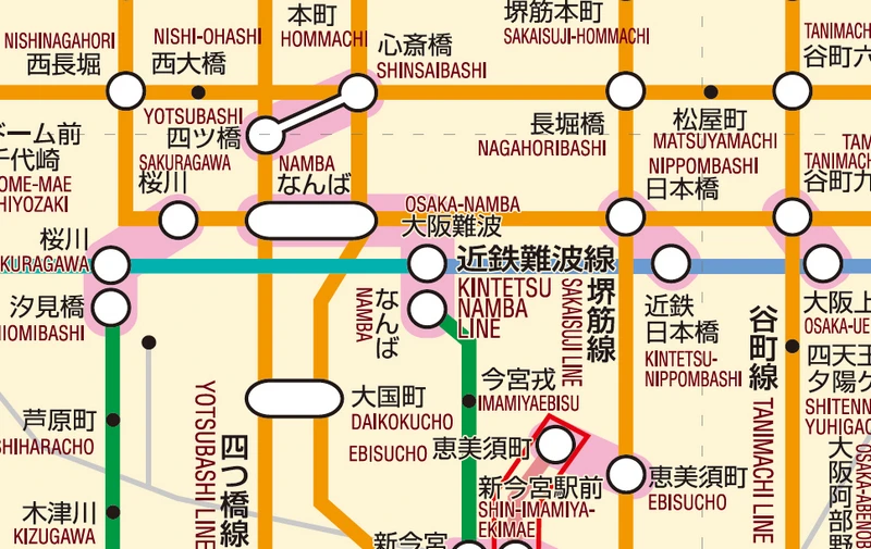教你看懂Kansai Thru Pass地圖-KTP地圖