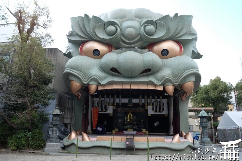 【大阪景點】難波八阪神社｜大阪最震撼的巨獅神社！交通、御守、參拜攻略