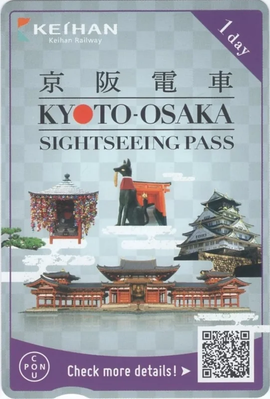 京阪電車-京都大阪觀光一日券、二日券