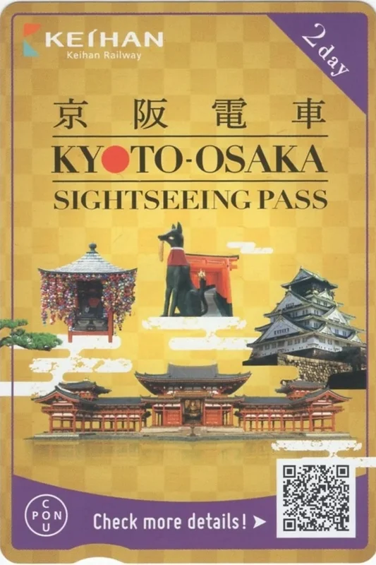 京阪電車-京都大阪觀光一日券、二日券