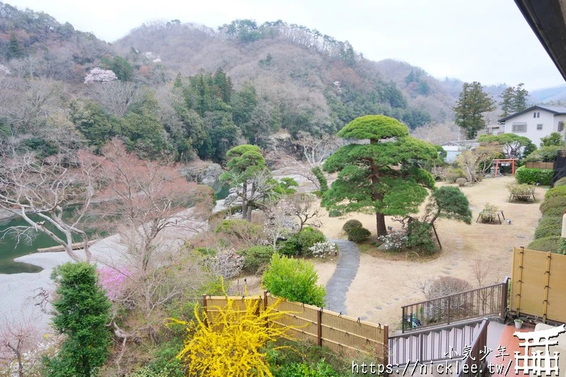 埼玉縣住宿-長瀞溫泉-花之招待 長生館|房間就可看到長瀞溪谷