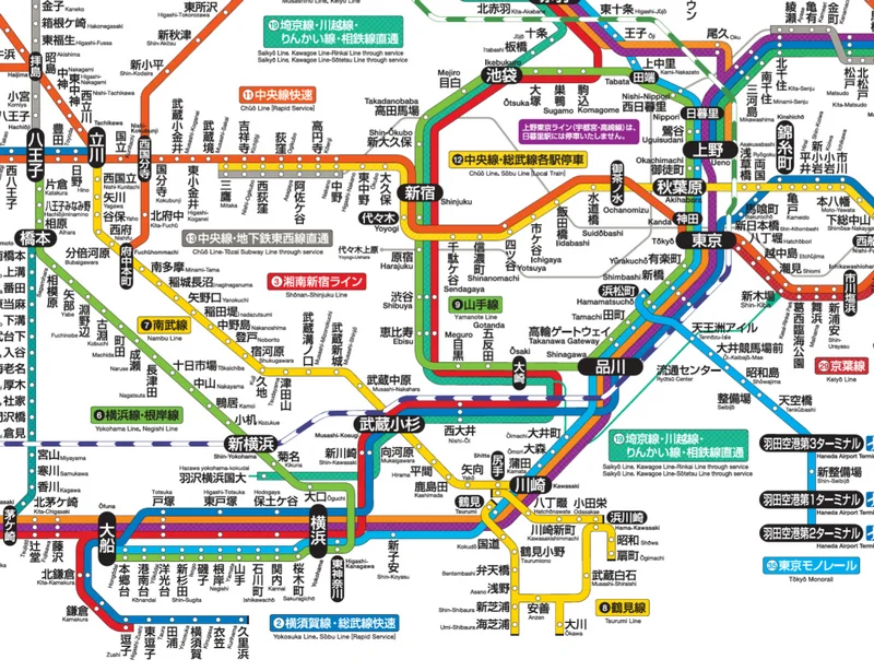 鎌倉交通-從東京到鎌倉的交通路線-JR東日本路線