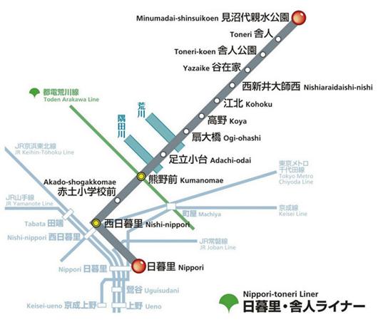 東京的基本交通觀念-2：都營地下鐵-日暮里-舍人線