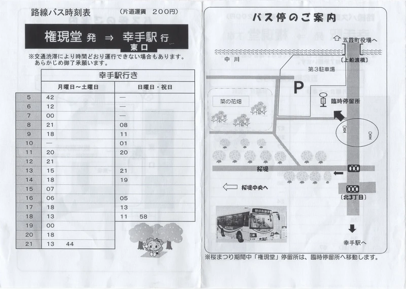 埼玉賞櫻景點-幸手權現堂櫻堤-可同時欣賞1000株吉野櫻與整片油菜花一起盛開的場面