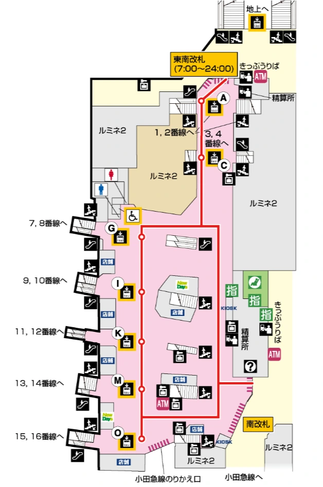 JR新宿車站介紹|如何到小田急新宿站|如何到新宿高速巴士總站