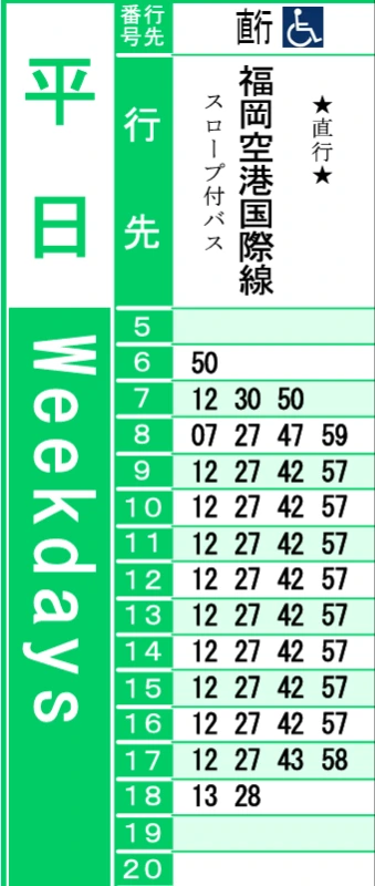 福岡交通-從博多市區搭乘巴士前往福岡機場-直達國際線航廈不需轉乘