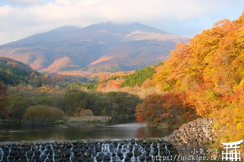 宮城賞楓景點-橫川溪谷與長老湖夕燒美景