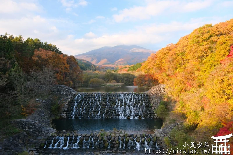 宮城賞楓景點-橫川溪谷與長老湖夕燒美景