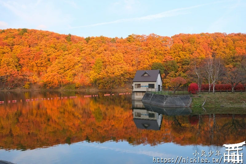 宮城賞楓景點-橫川溪谷與長老湖夕燒美景
