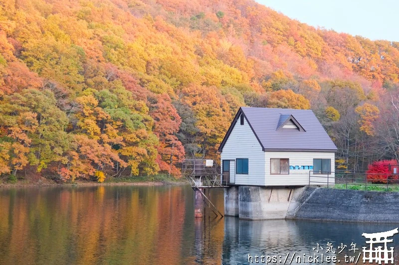 宮城賞楓景點-橫川溪谷與長老湖夕燒美景