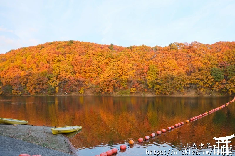 宮城賞楓景點-橫川溪谷與長老湖夕燒美景