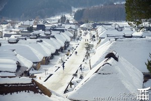 白色大內宿-冬天造訪日本三大茅葺聚落