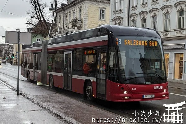 薩爾斯堡交通-薩爾斯堡無軌電車與巴士/路線圖/車資介紹